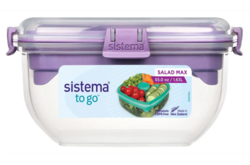 Sistema Salad Max To Go, Misty Purple, 1,63L