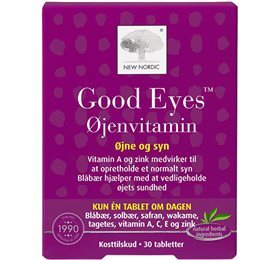 New Nordic Good Eyes Øjenvitamin, 30tab.