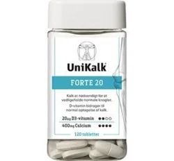 Unikalk Forte 20, 120tab.