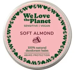 We Love The Planet Deodorant balm Soft Almond Sensitive, 35g.