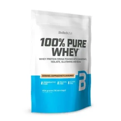 BioTech, 100% Pure Whey Protein pulver Caramel-Cappuccino, 454g.