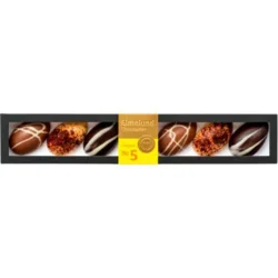 Gaveæske Nr. 5 m. 6 chokoladeæg Ø, 120g.
