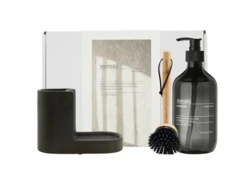 Meraki Gaveæske, dark grey holder + nature brush + shadow lake dish wash, 490ml.