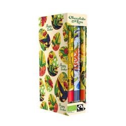 Chocolate and Love Påske Library Box chokolade Ø 3 plader: Sea Salt, Pomegranate, Passionfrugt fyld, 1pk.