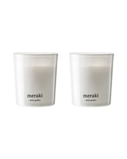 Meraki Duftlys White Garden, 2stk. a 60g.