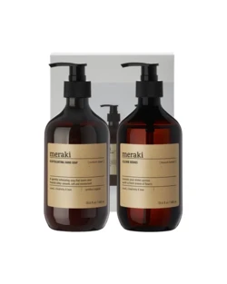 Meraki Gaveæske, Northern Dawn Exfoil. håndsæbe + Blossom Breeze opvaskemiddel, 2 x 490ml.
