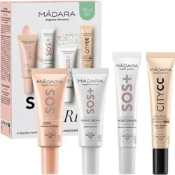 Mádara SOS Care 4-Step Skin-Soothing Routine Set, LIGHT, 1 pk.
