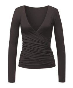 Curare Flow #24 Wrap Jacket - Dark-brown