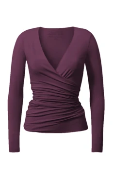 Curare Flow #24 Wrap Jacket - Dark-plum