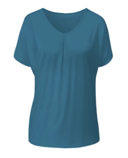 Curare Flow #2424 Shirt V-Neck - Petrol