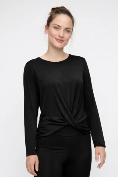 Curare Flow #2708 Shirt round neck - Black