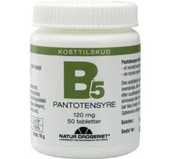 Natur Drogeriet Pantotensyre 120 mg, 50tab.