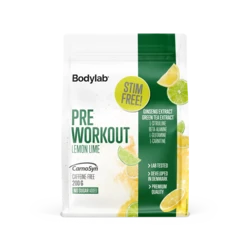 Bodylab Pre Workout Lemon Lime (Stim-free), 200 g.