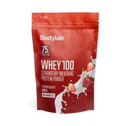 Bodylab Whey 100 Strawberry Milkshake, 400 g.