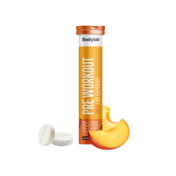 Bodylab Pre Workout Tabs Ice Tea Peach, 20 stk.