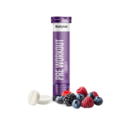 Bodylab Pre Workout Tabs Berry, 20 stk.