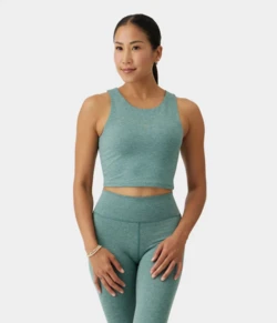 Manduka "Dhara" Tank, Black Sage Heather, str. S.