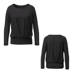 Curare Flow #9241 Boxpleat Shirt - Black