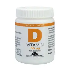 D3-vitamin 35 ug, 180tab.