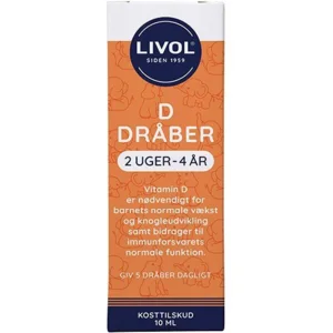 Livol D-dråber til børn, 10ml.