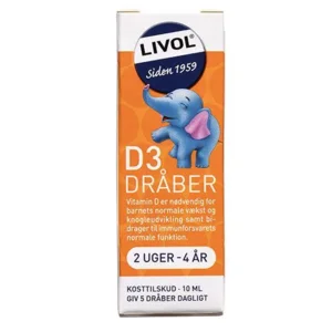 Livol D-dråber til børn, 10ml.