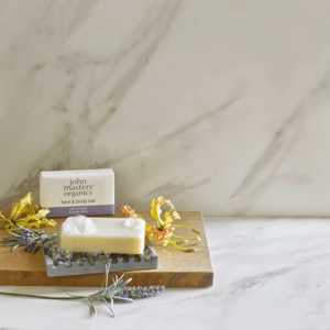 John Masters Lavendel, Rose Geranium & Ylang Ylang Soap, 128g.