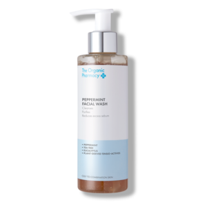 The Organic Pharmacy Peppermint Facial Wash, 200ml.