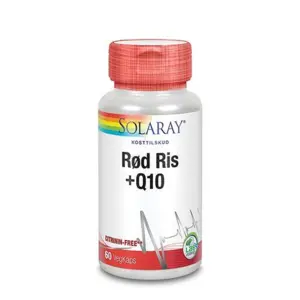 Solaray Rød ris & Q10, 60kap.