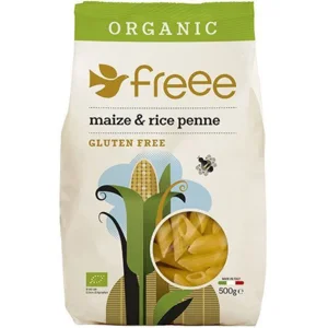 Doves Farm Majs & Ris Penne gl.fri Ø, 500g.