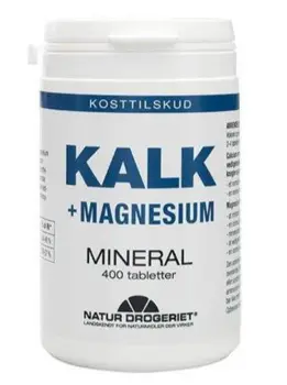 Kalk + Magnesium, Naturdrogeriet, 400tab.
