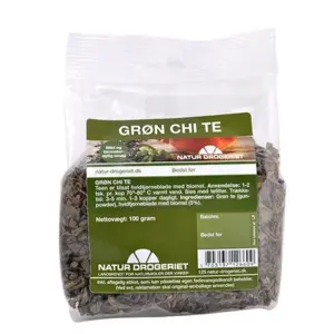 Grøn Chi te m. hvidtjørn, 100g.