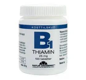 Natur Drogeriet B1 vitamin 25 mg, 100tab.