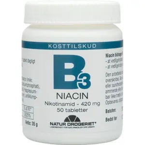 Niacin (nikotinamid) 420 mg, 50tab.