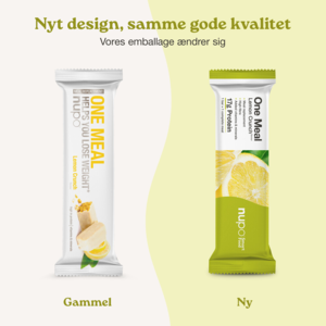 Nupo One Meal Bar Lemon Crunch, 60g. 1stk.
