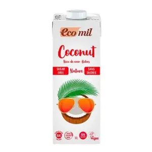 Ecomil Kokos mælk u. sukker Ø, 1L.
