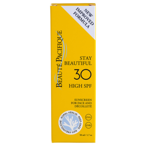 Beauté Pacifique Solcreme til ansigtet 30 SPF Stay Beautiful, 50ml.