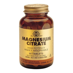 Solgar Magnesium citrat 200mg, 60 tabl.