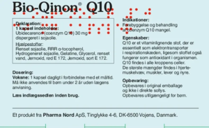 Bio Qinon Q10 30mg. 60stk.