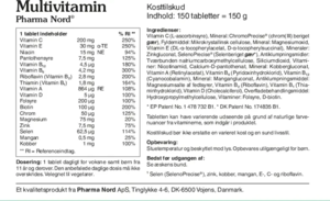 MultiVitamin Pharma Nord, 150tabl.