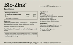 Bio-Zink 8mg. 120tabl.