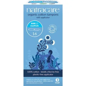 Natracare tampon super m. hylster Øko. 16stk.