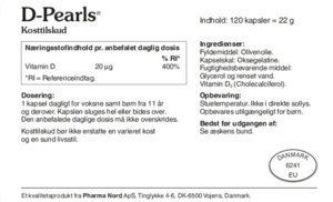 D-Pearls 20 mcg, 120 kaps.