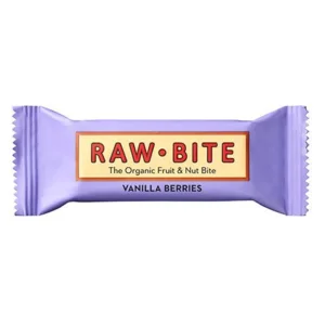 Rawbite Vanilla Berries Ø frugt- og nøddebar, 50 g