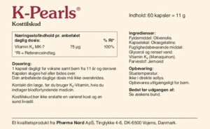 K-Pearls Bio-Vitamin K2, 60 kaps.