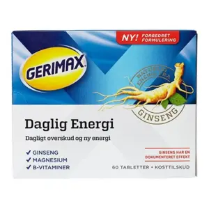 Gerimax Daglig energi, 60 tab / 67 g