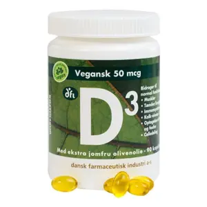 DFI D3 vitamin 50 mcg vegansk, 90 kap / 40 g