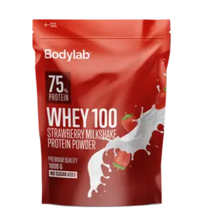 Bodylab Whey 100 Strawberry Milkshake, 1kg.
