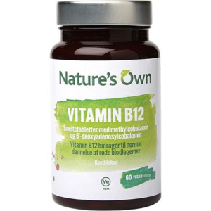 Natures Own Vitamin B12 Vegan smeltetablet, 60tab / 13,20g