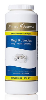 Fitness Pharma Mega B Complex, 200 kapsler.