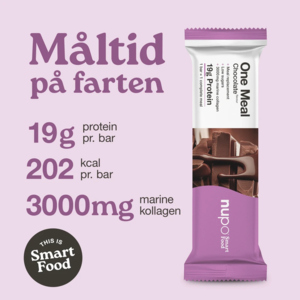 Nupo Bar Chokolade, med kollagen 6 stk. á 60gr.